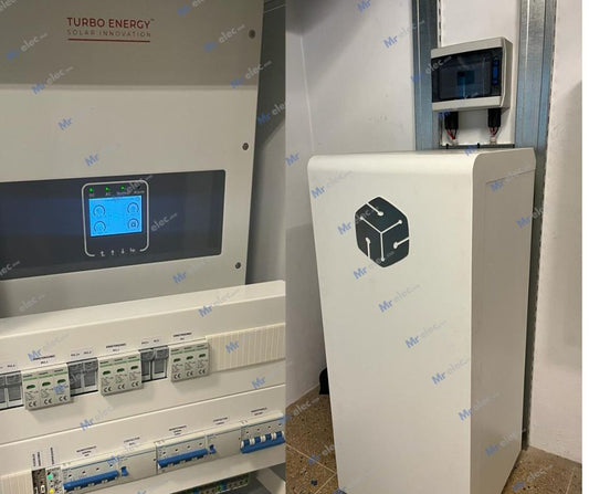 STATION SOLAIRE HYBRIDE-AUTONOME 10KWc / 10KWh(Triphasé ) POUR CLIENT VIP A CASABLANCA