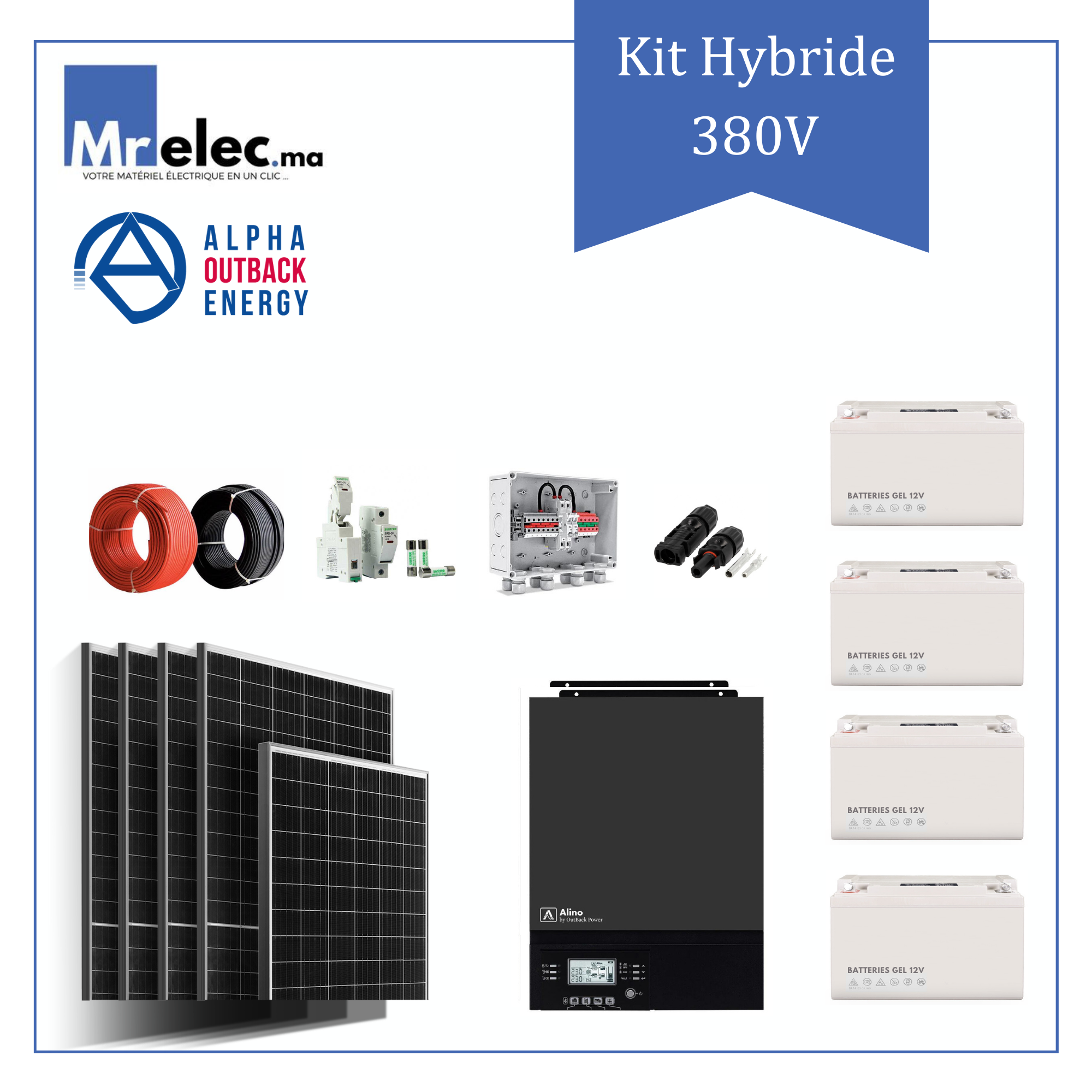 Kit solaire Hybride Triphasé