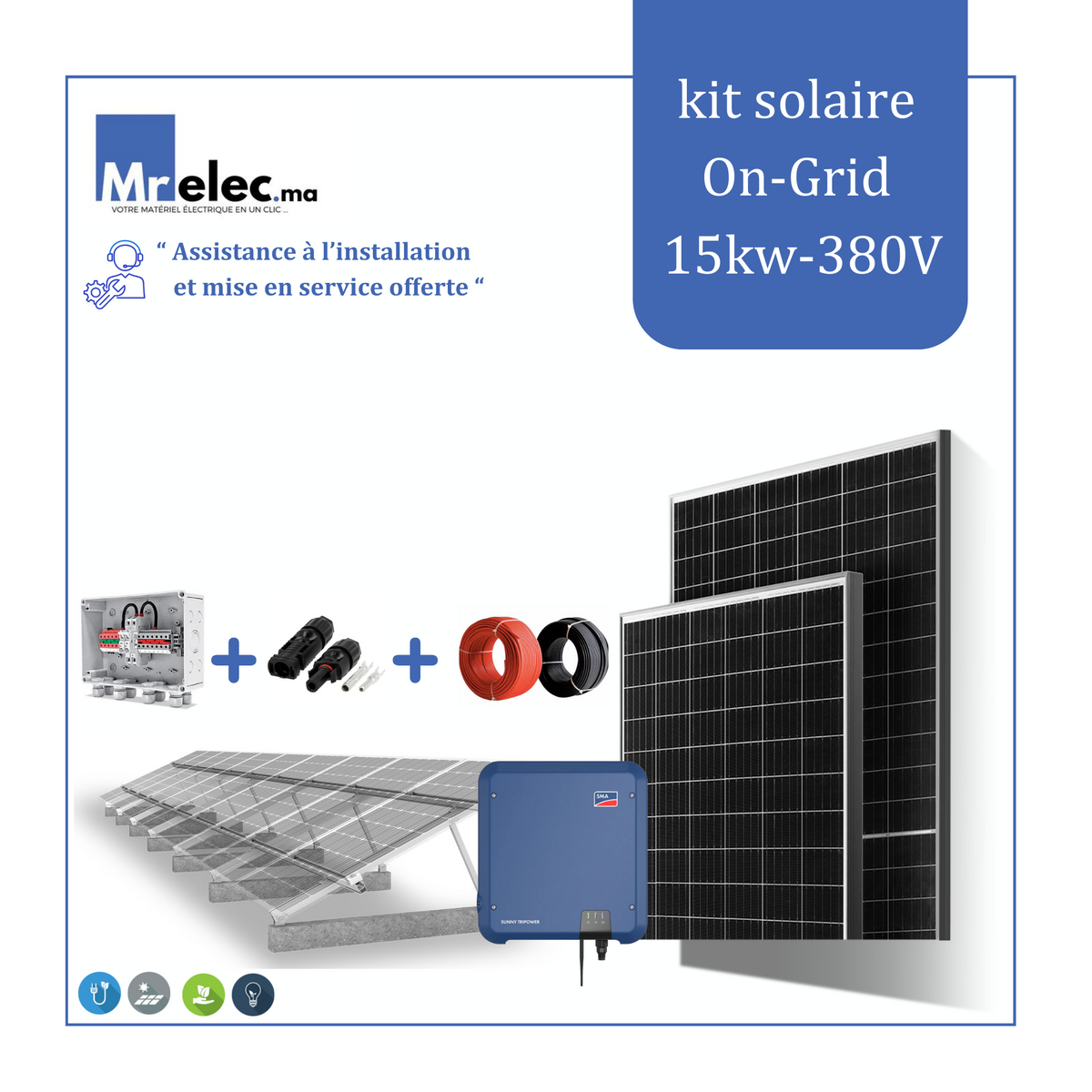 Installation de 15 kw de panneaux solaire - ID Solaire