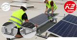 Structures de panneaux solaire pour toitures plates MiniRail - K2 System