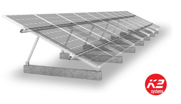 Structures de panneaux solaire Triangle / MultiAngle 10-45° - K2 System