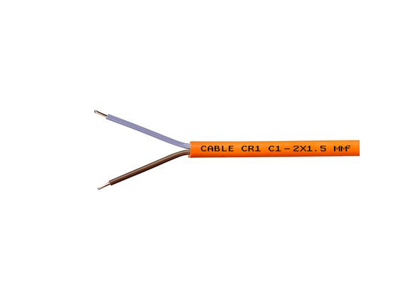 Câble Anti-feu CR1 2x1,5 / 100ml