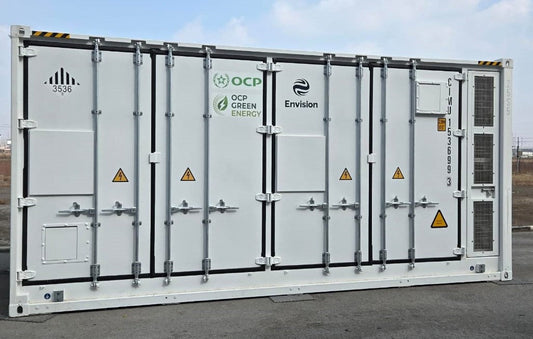 OCP Green Energy & Envision mettent en place une première centrale de stockage BESS au maroc