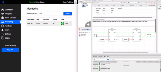 Débogage en temps réel avec OpenPLC