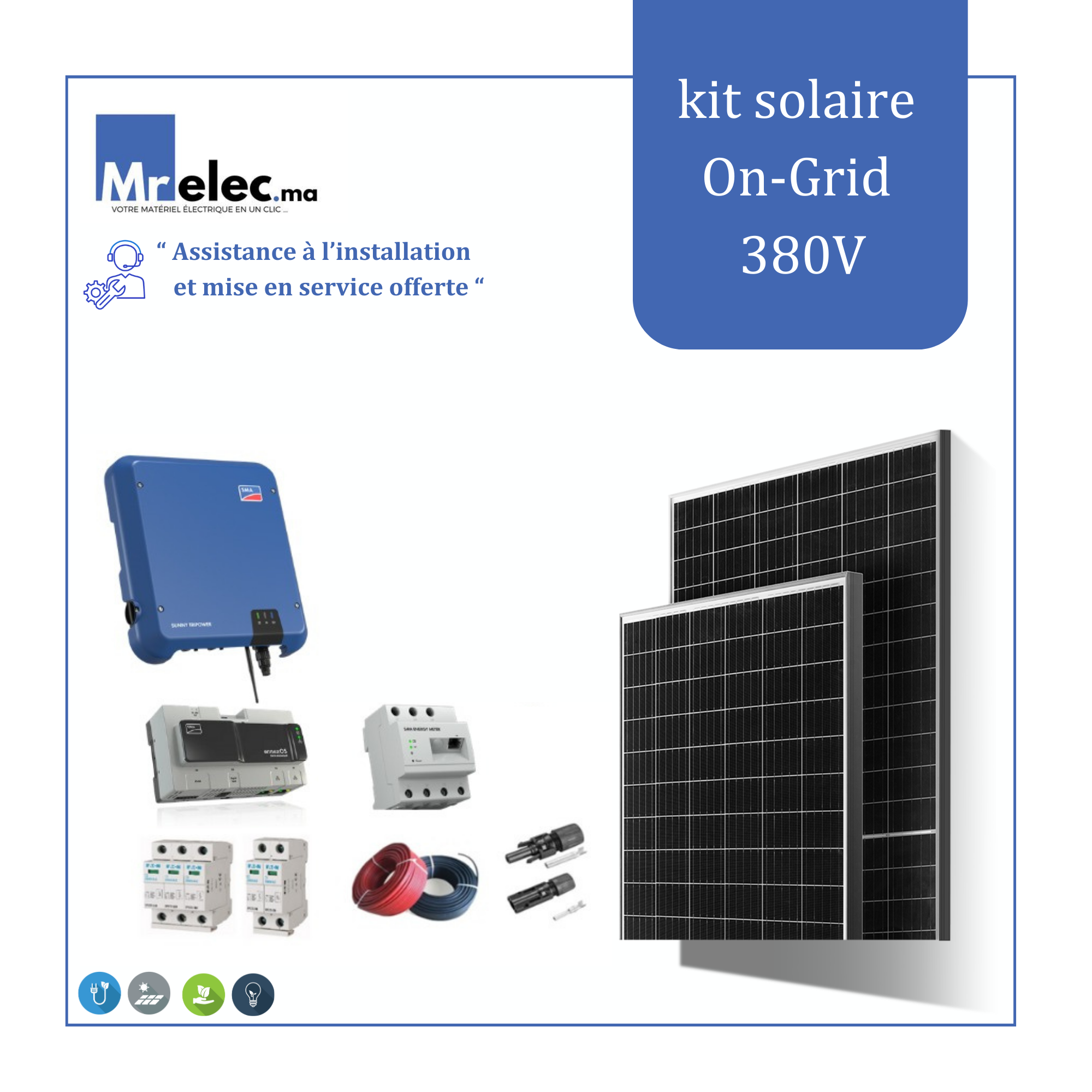 Kit Solaire On-Grid Triphasé