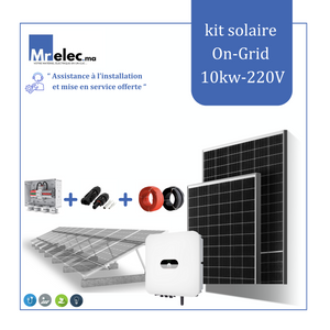 kit solaire On-Grid - 10Kw Monophasé.