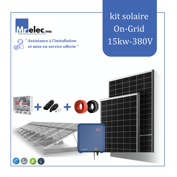 kit solaire On-Grid - 15Kw Triphasé.