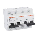 Disjoncteurs miniatures magnétothermique, 4Poles, Courbe C, 10kA, de 1A à 125A, LOVATO