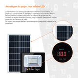 Projecteur solaire LED - 35w à 300w
